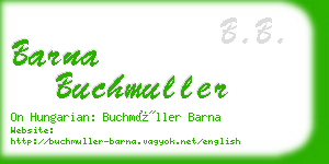 barna buchmuller business card